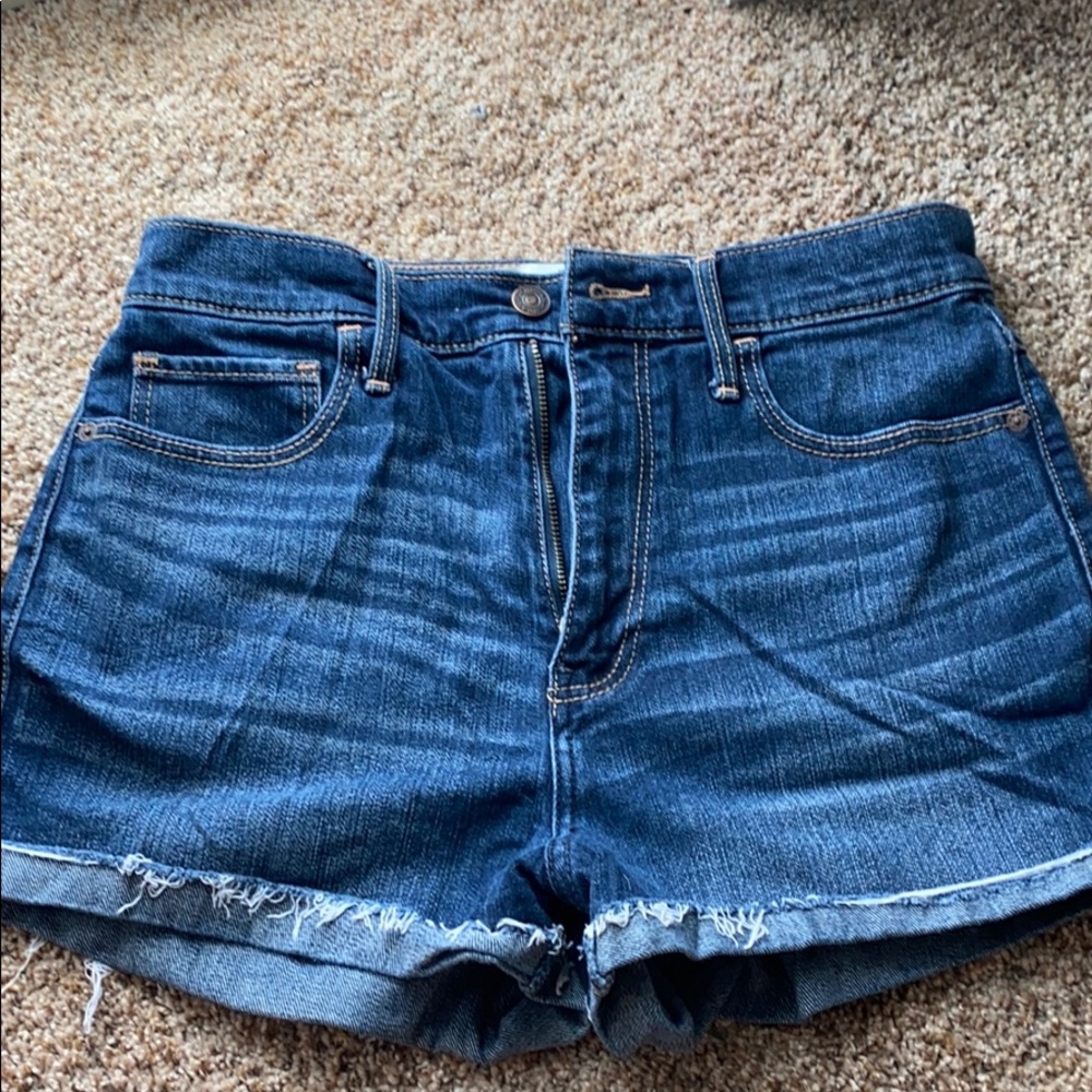 abercrombie and fitch jean shorts